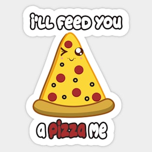 Eat Me Pizza Sticker